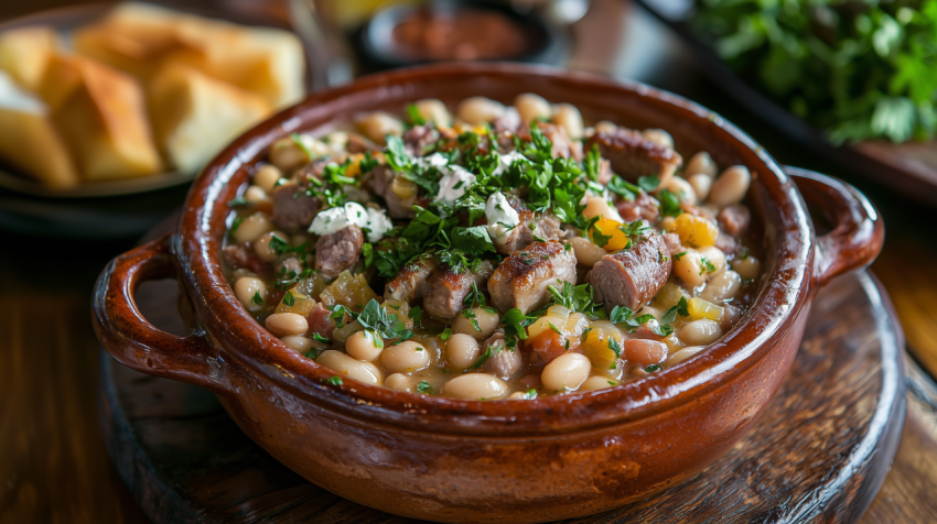 Slow-Cooked French Cassoulet with Duck Confit and Beans