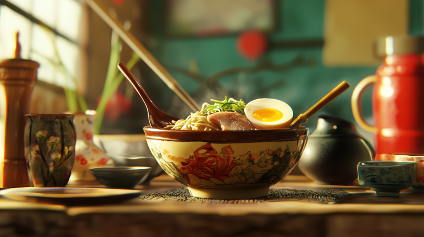 Vibrant Indian Biryani with Chicken and Saffron in Brass Pot