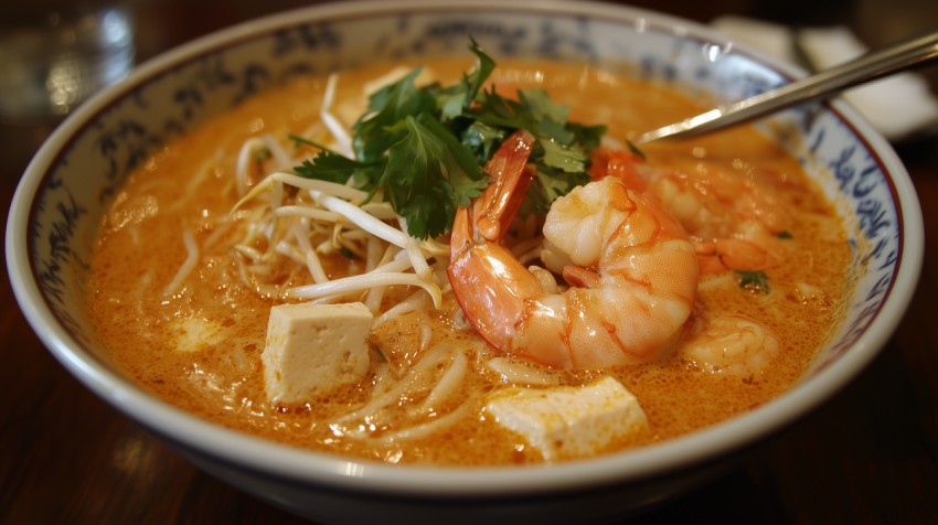 Spicy Jamaican Jerk Chicken with Plantains and Rice on Wooden Platter
