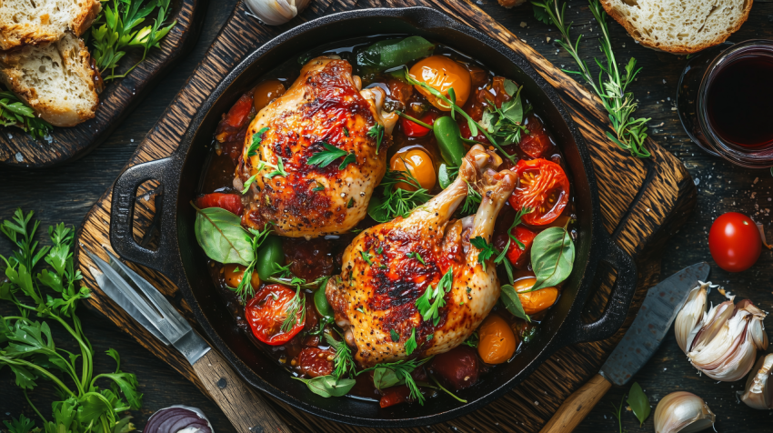 Traditional English Fish and Chips with Battered Cod