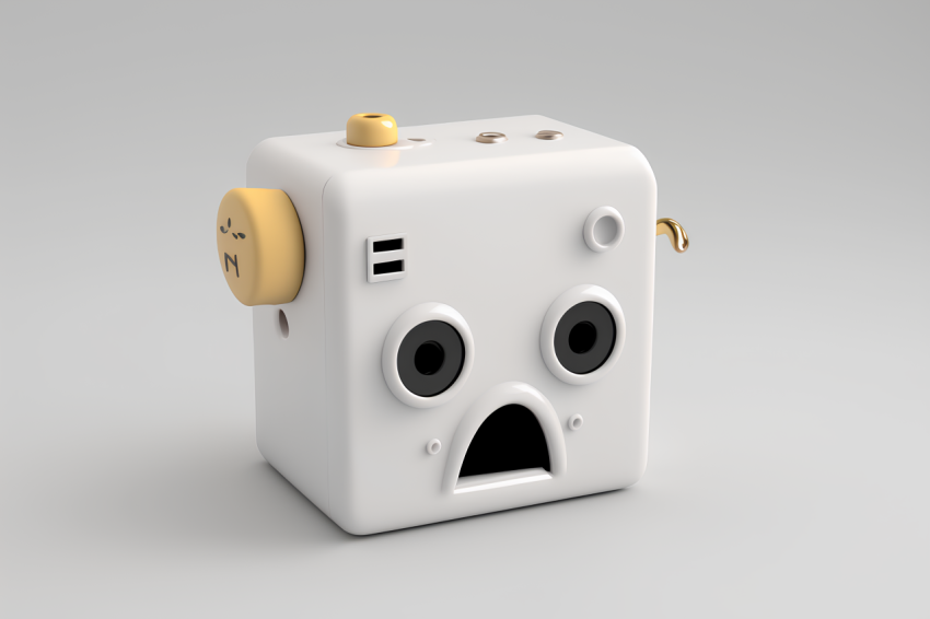 Minimalist Camera Emoji 3D Render