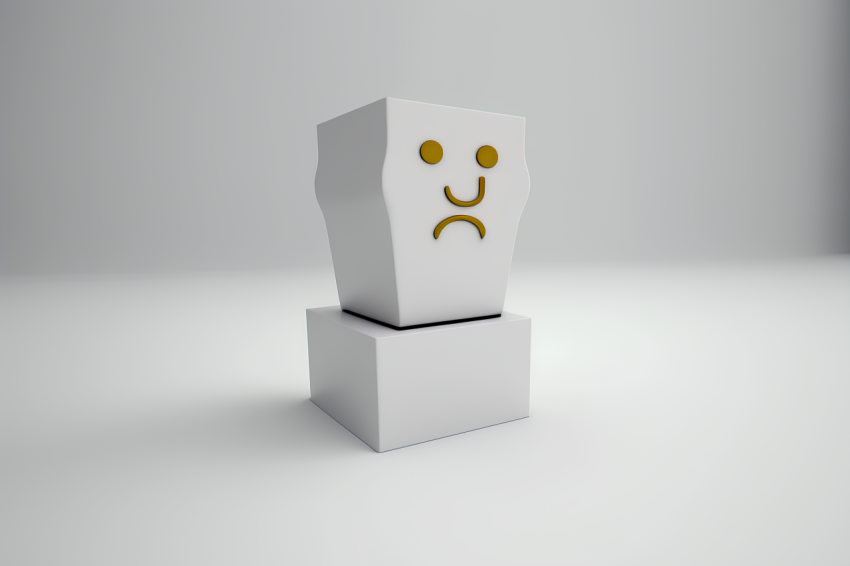 Overhead View Trophy Icon Claymation Style