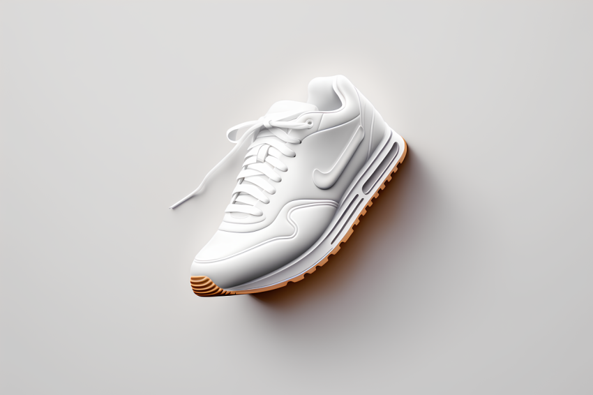 Minimalist Sneaker Emoji 3D Render