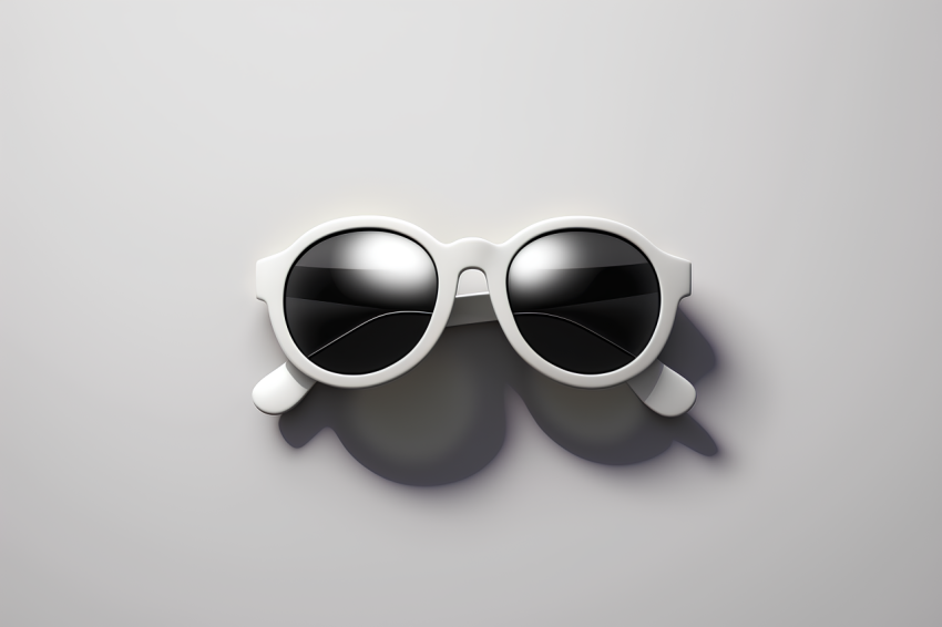 Overhead View Sunglasses Icon Claymation Style