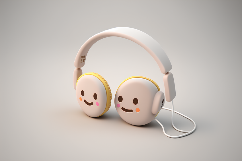 Minimalist Keyboard Emoji 3D Render