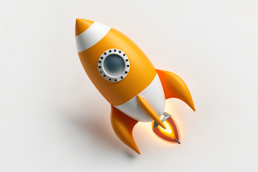 3D Rendered Envelope Icon Overhead View