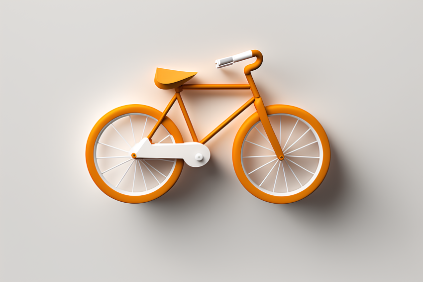 3D Rendered Rocket Icon Overhead View