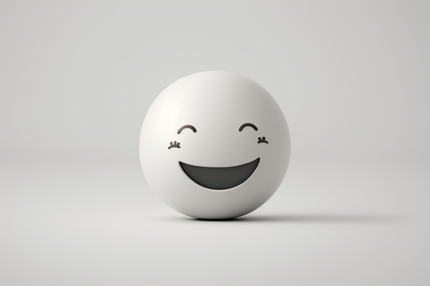 Minimalist Globe Emoji 3D Render