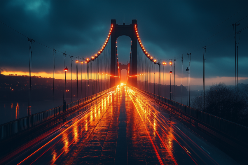 Sunset with Lone Tree Silhouette