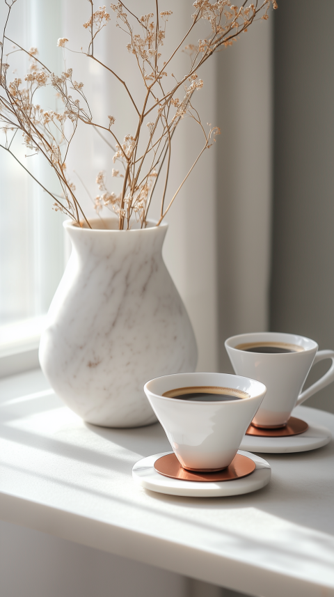 Balanced Tropical Bar Cart with Rattan and Pineapple Glass Accents